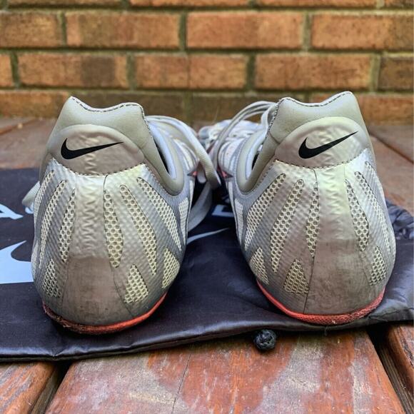 Nike Mens Air Zoom Superfly R3 Running Shoes Gray Red 429931-060 Spikes 13 M - Picture 2 of 9